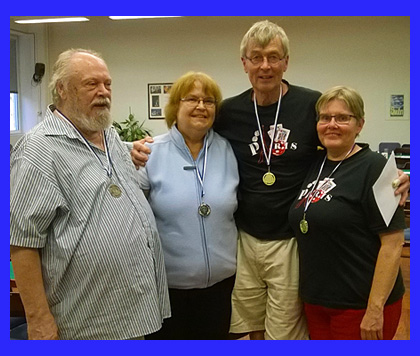 Guld för Agneta och Martin, silver för Pikke vid mixed FM!