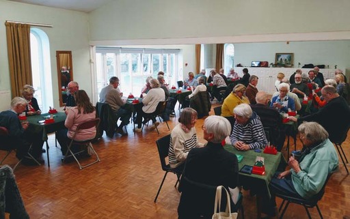 Players at St Swithun's Church Hall