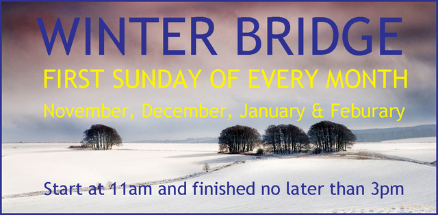 STANSFIELD SUNDAY BRIDGE & LUNCH: NOVEMBER 7