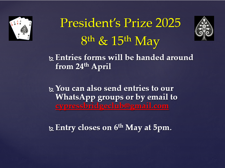President's Prize 2025 - Details