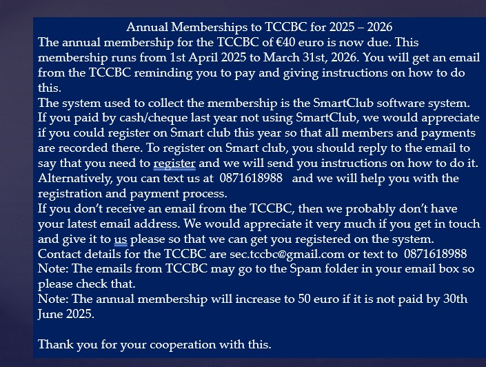 TCCBC Annual Membership 2025/2026