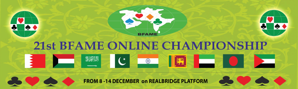 21st BFAME CHAMPIONSHIPS – ONLINE ON REALBRIDGE