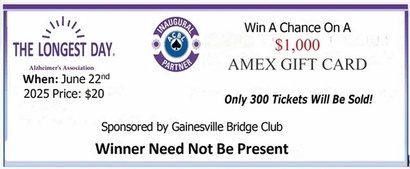 Amex Gift Card Raffle For The Longest Day Event