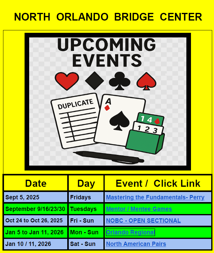 COMING EVENTS