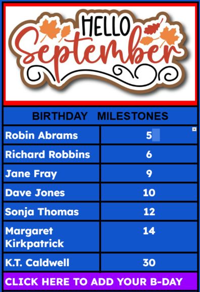 Birthdays