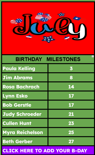July Birthdays