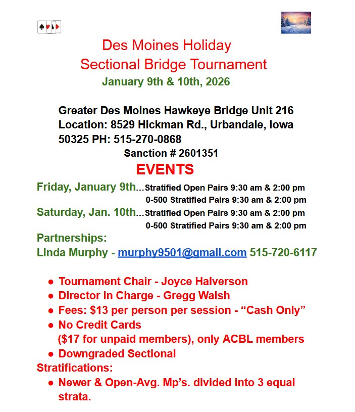 Important Dates for the Next Two Months