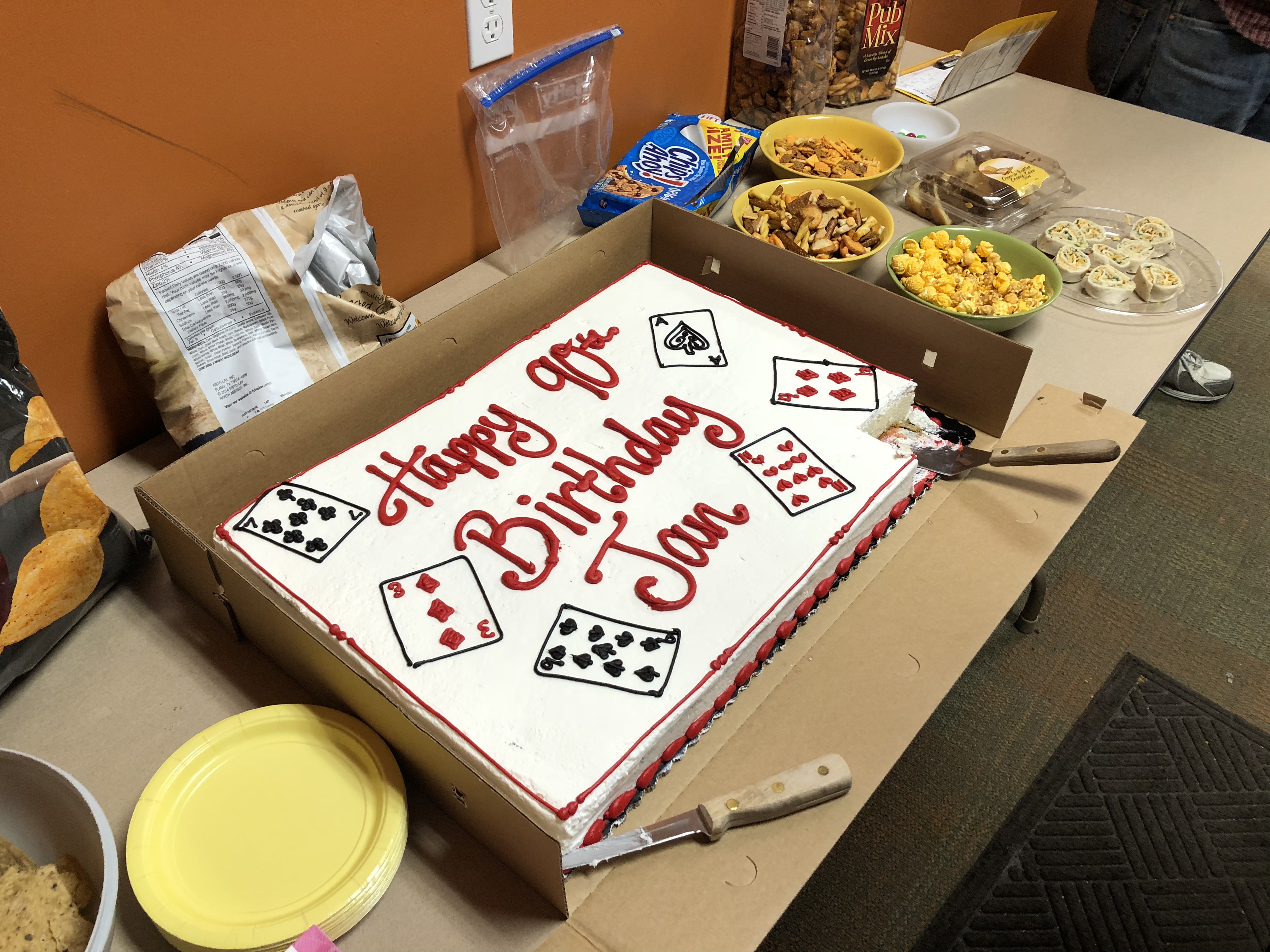 Jan Thurow's Birthday Cake